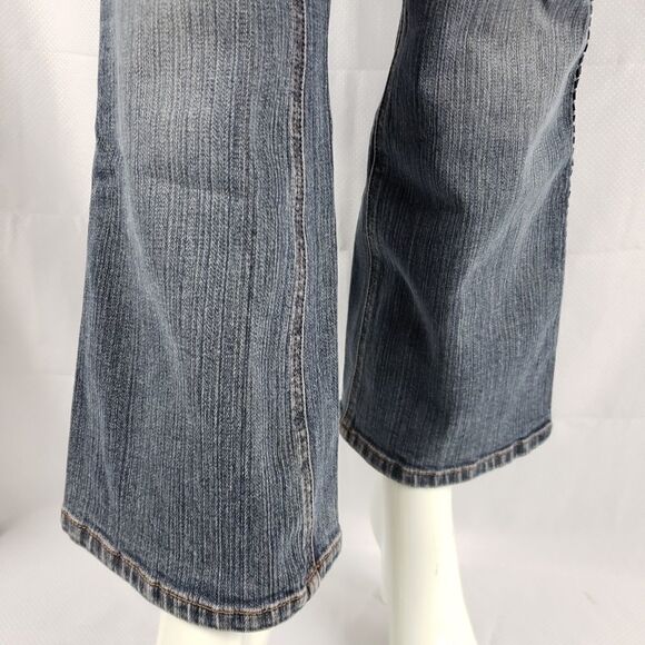 Express Boot Cut Jeans with Beaded Legs, 5/6 - Picture 5 of 6